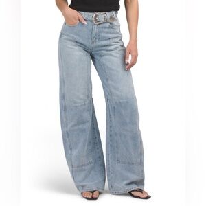 Blank NYC The Franklin Ribcage Wide Leg Jeans